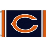 Wholesale custom high-end NFL Chicago Bears 3'x5' polyester flags capital C