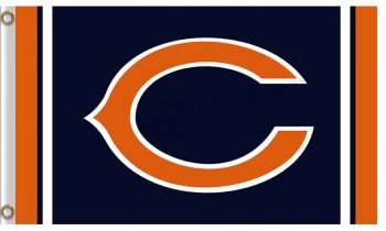 Wholesale custom high-end NFL Chicago Bears 3'x5' polyester flags capital C