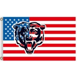 Benutzerdefinierte hoch-Ende nfl chicago Bären 3'x5 'Polyester kennzeichnet uns Flagge