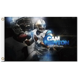 Benutzerdefinierte hoch-Ende nfl Carolina Panther 3'x5 'Polyester Flags Nocken Quarterback