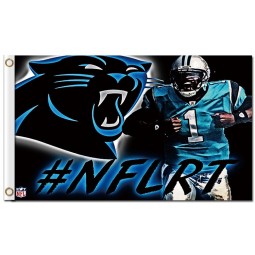 Benutzerdefinierte hoch-Ende nfl Carolina Panther 3'x5 'Polyester Flaggen #nflrt