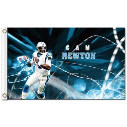 Benutzerdefinierte hoch-Ende nfl Carolina Panther 3'x5 'Polyester Flags Cam Newton