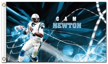 Custom high-end NFL Carolina Panthers 3'x5' polyester flags Cam Newton