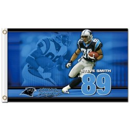 Benutzerdefinierte hoch-Ende nfl Carolina Panther 3'x5 'Polyester Flaggen Steve Smith 89