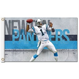 Alto personalizzato-Fine nfl carolina pantere 3'x5 'bandiere poliestere pantofola newton