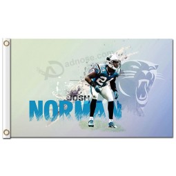 Benutzerdefinierte hoch-Ende nfl Carolina Panther 3'x5 'Polyester Fahnen Josh Norman