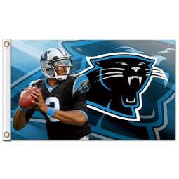 Benutzerdefinierte hoch-Ende nfl carolina Panthers 3'x5 'Polyesterflaggen #2