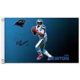 Benutzerdefinierte hoch-Ende nfl Carolina Panther 3'x5 'Polyester Flags Cam Newton 1