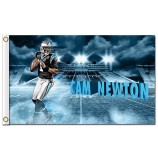 Benutzerdefinierte hoch-Ende nfl Carolina Panther 3'x5 'Polyester Flaggen 1 # Cam Newton