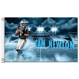 Benutzerdefinierte hoch-Ende nfl Carolina Panther 3'x5 'Polyester Flaggen 1 # Cam Newton