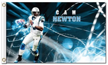 Custom high-end NFL Carolina Panthers 3'x5' polyester flags Cam newton portrait