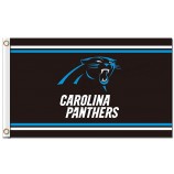 Benutzerdefinierte hoch-Ende nfl carolina panthers 3'x5 'Polyester kennzeichnet Streifen auf und ab