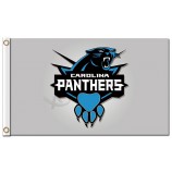 Benutzerdefinierte hoch-End nfl carolina panther 3'x5 'polyester flag pawprint