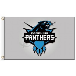 Benutzerdefinierte hoch-End nfl carolina panther 3'x5 'polyester flag pawprint