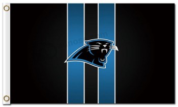 Custom high-end NFL Carolina Panthers 3'x5' polyester flags Column Bar