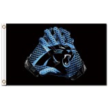 Benutzerdefinierte hoch-Ende nfl Carolina Panther 3'x5 'Polyester Flaggen Handschuhe