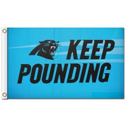 Benutzerdefinierte hoch-End nfl carolina panther 3'x5 'Polyesterfahnen halten weiter