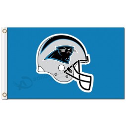 Custom high-end NFL Carolina Panthers 3'x5' polyester flags upwarp