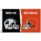 Alta personalizado-Final nfl carolina panteras 3'x5 'bandeiras de poliéster vs marrons cleveland