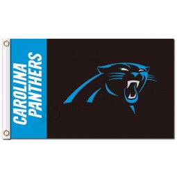 Custom high-end NFL Carolina Panthers 3'x5' polyester flags name at left