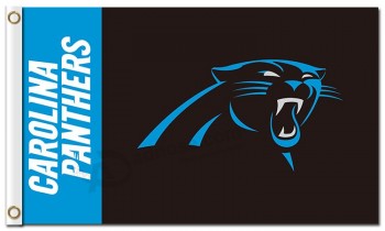Custom high-end NFL Carolina Panthers 3'x5' polyester flags name at left