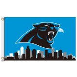 Benutzerdefinierte hoch-End nfl carolina panther 3'x5 'polyester fahnen skyline der stadt