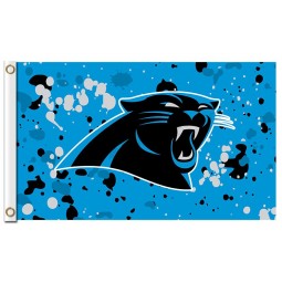 Benutzerdefinierte hoch-Ende nfl Carolina Panther 3'x5 'Polyester Fahnen Tintenflecken