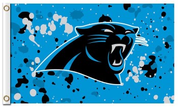 Personalizado alto-End nfl carolina panthers 3'x5 'banderas de poliéster manchas de tinta