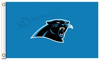 NFL Carolina Panthers 3'x5' polyester flags small logo