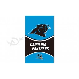 NFL Carolina Panthers 3'x5' polyester flags vertical banner