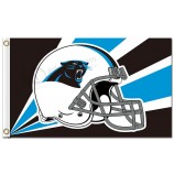 Nfl carolina panthers 3'x5 'polyester fahnen weißen helm