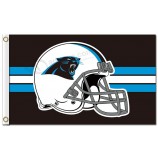 Nfl carolina panthers 3'x5 'Polyester Flaggen Helm mit Streifen Mitte