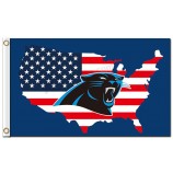 Nfl carolina panthers 3'x5 'polyester fahnen logo uns karte