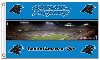 Nfl carolina pantere 3'x5 'bandiere in poliestere bank of america
