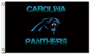 NFL Carolina Panthers 3'x5' polyester flags logo and name