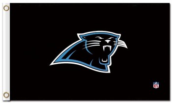 NFL Carolina Panthers 3'x5' polyester flags logo with NFL symbol