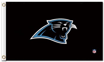 Nfl carolina panthers nfl 기호가있는 3'x5 '폴리 에스테르 플래그 로고