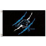Nfl Carolina Panther 3'x5 'Polyester Fahnen Kratzer
