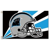 Nfl carolina panthers 3'x5 'polyester fahnen helm radioaktive strahlen