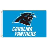 NFL Carolina Panthers 3'x5' polyester flags logo with name