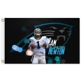 Nfl carolina panthers 3'x5 'polyester fahnen cam newton