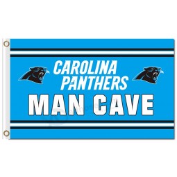 Nfl carolina panteras 3'x5 'poliéster bandeiras homem caverna