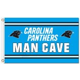Nfl carolina panther 3'x5 'polyester fahnen mann höhle