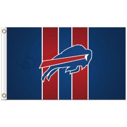 Nfl Buffalo Rechnungen 3'x5 'Polyester Flags Logo mit vertikalen Streifen