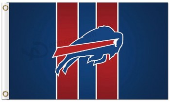 Nfl buffalo bill 3'x5'涤纶旗帜标志，垂直条纹