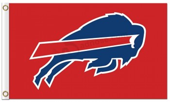 NFL Buffalo Bills 3'x5' polyester flags red background