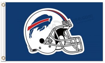 NFL Buffalo Bills 3'x5 'Polyester Fahnen Helm weiß