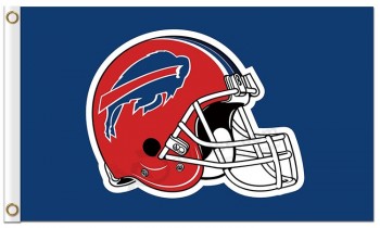 Nfl buffalo bills 3'x5 'polyester vlaggen rode helm