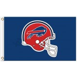 NFL Buffalo Bills 3'x5 'Polyester Fahnen Helm rot