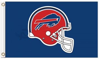 NFL Buffalo Bills 3'x5 'Polyester Fahnen Helm rot